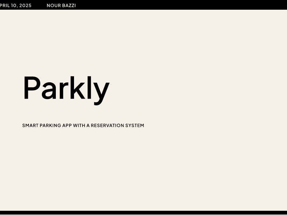 Parkly smart parking app cover