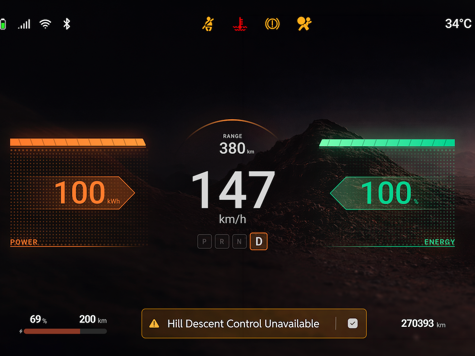 Vision Concept automotive interface cover